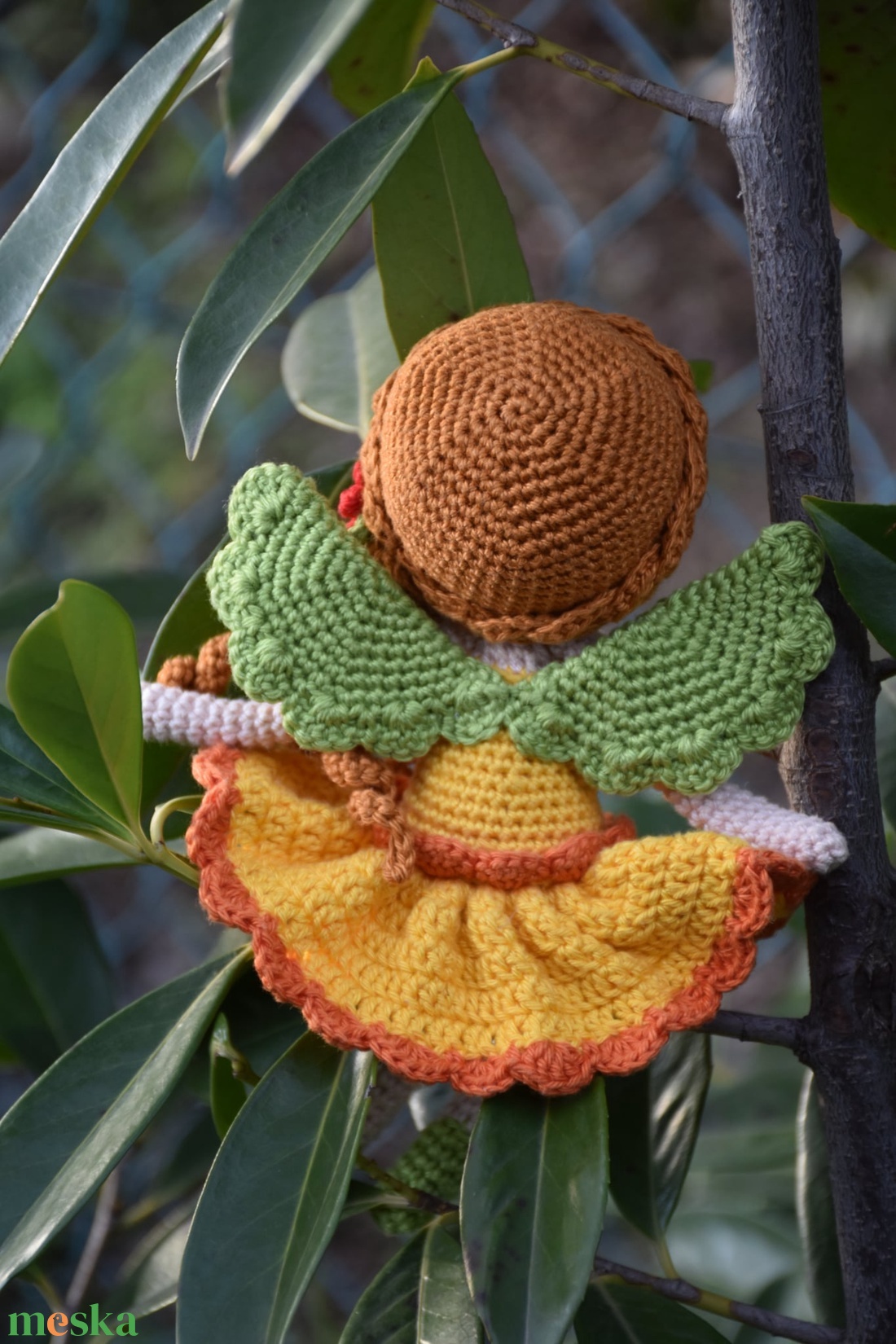 Horgolt virágos tündér baba - játék & sport - baba & babaház - baba - Meska.hu