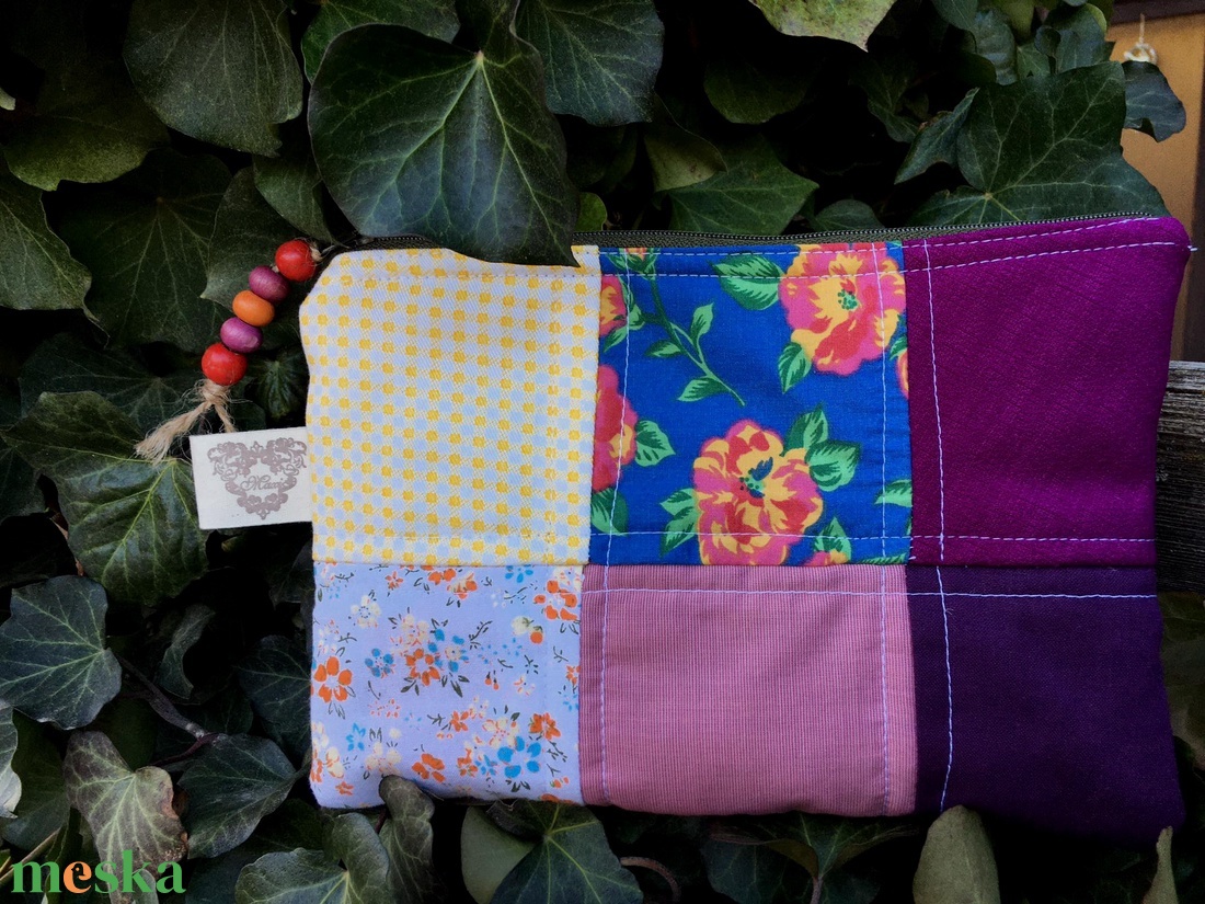I LOVE COLOURS. Retro patchwork neszi.  - táska & tok - neszesszer - Meska.hu
