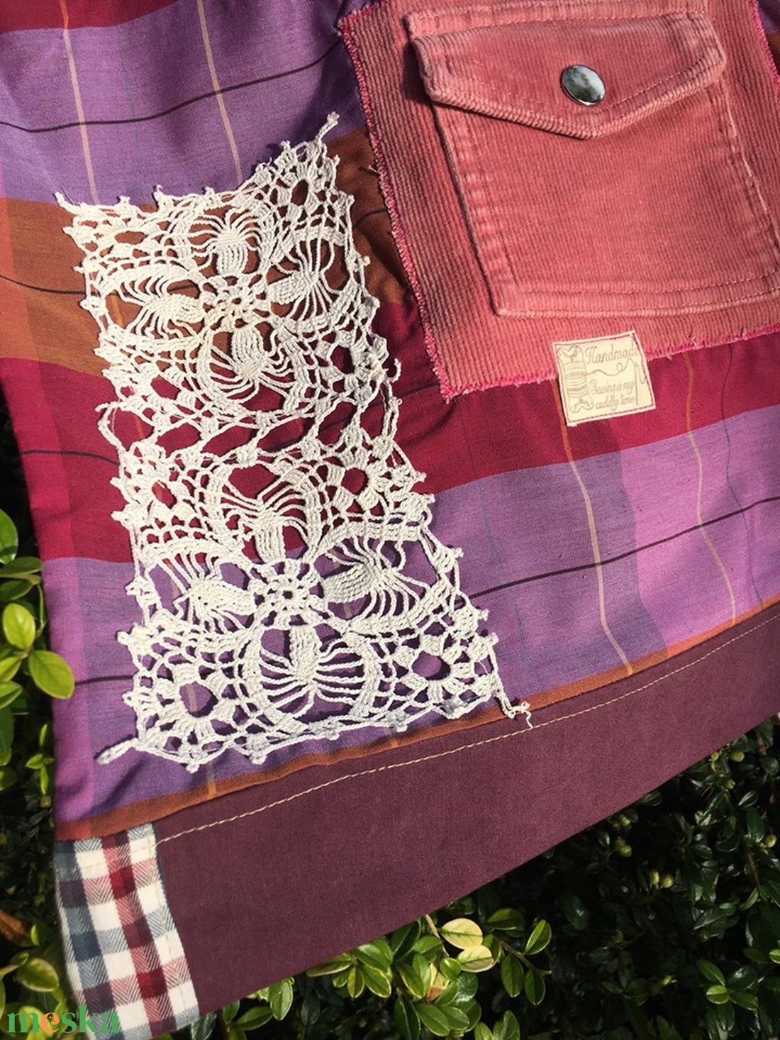  ALL VINTAGE. Formabontó csipkés shopper.  - táska & tok - bevásárlás & shopper táska - shopper, textiltáska, szatyor - Meska.hu