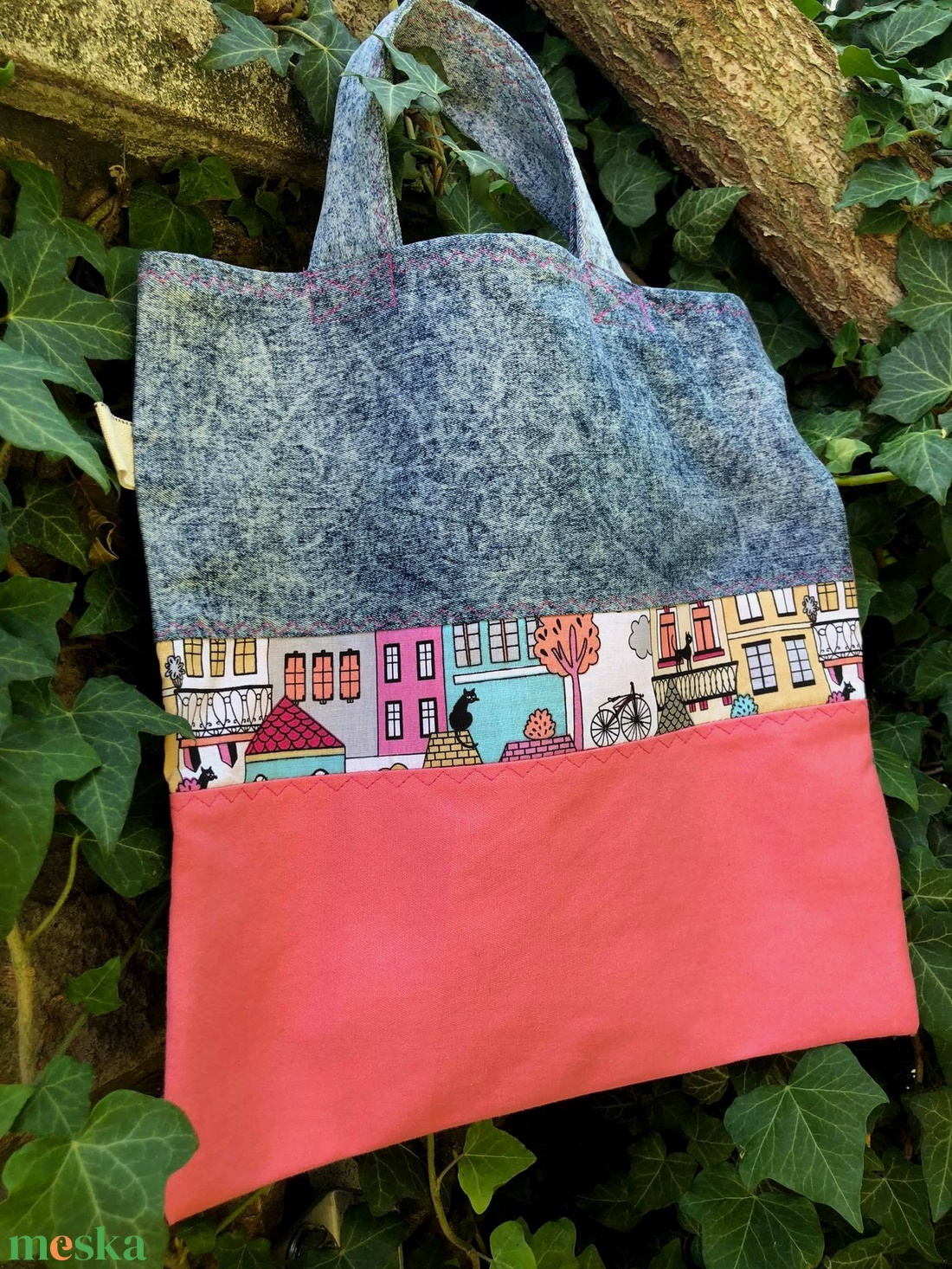 FUSION 76. Párzsi cicás shopper. - táska & tok - bevásárlás & shopper táska - shopper, textiltáska, szatyor - Meska.hu FUSION 76. Párzsi cicás shopper. - táska & tok - bevásárlás & shopper táska - shopper, textiltáska, szatyor - Meska.hu