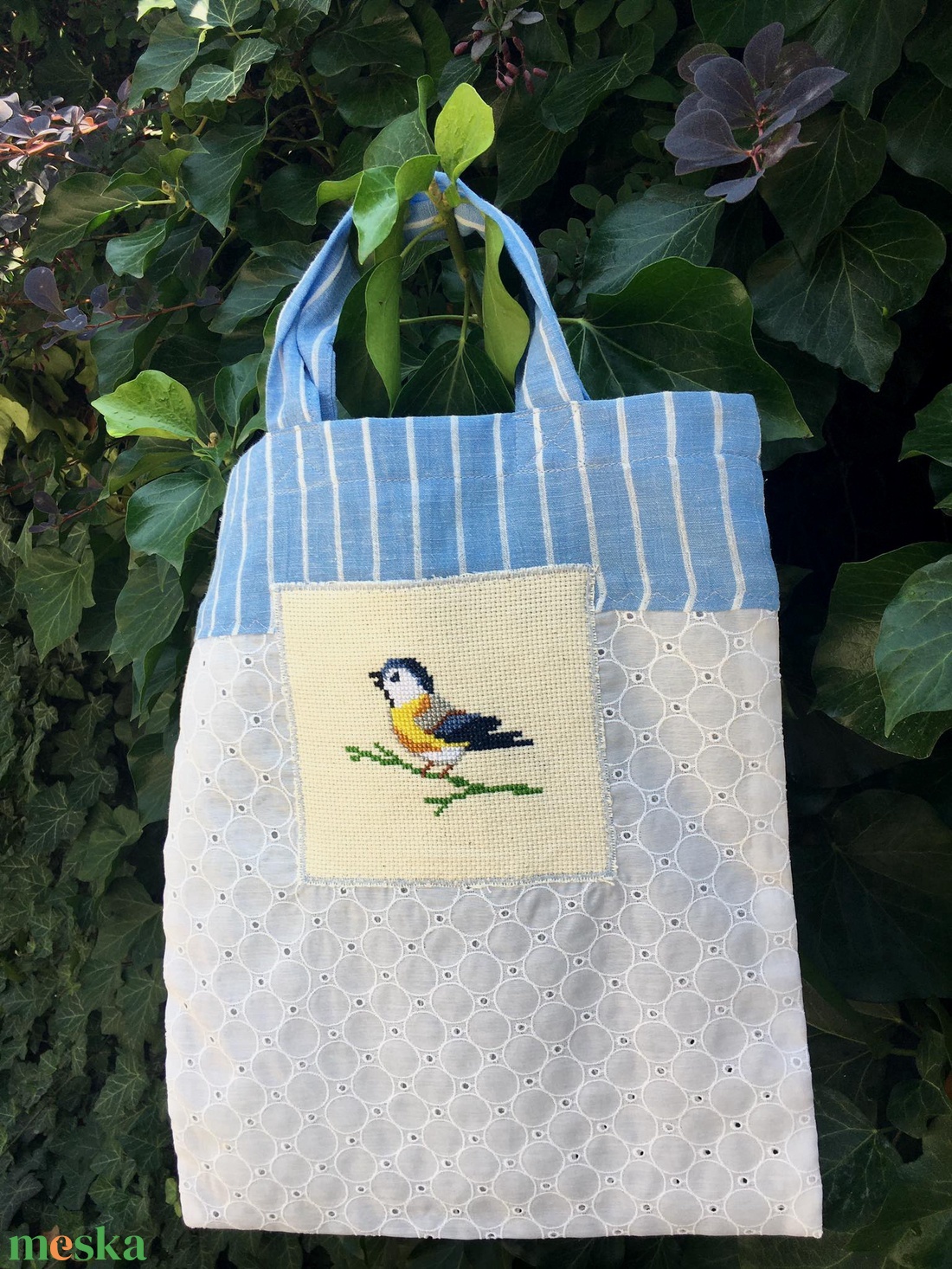 BLUETIT. Könnyű cinkés shopper/szaladgálós nyárra. - táska & tok - bevásárlás & shopper táska - shopper, textiltáska, szatyor - Meska.hu BLUETIT. Könnyű cinkés shopper/szaladgálós nyárra. - táska & tok - bevásárlás & shopper táska - shopper, textiltáska, szatyor - Meska.hu