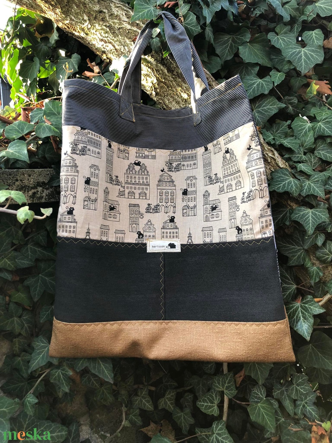 FUSION 84. Shopper (cicás-rókás) - táska & tok - bevásárlás & shopper táska - shopper, textiltáska, szatyor - Meska.hu FUSION 84. Shopper (cicás-rókás) - táska & tok - bevásárlás & shopper táska - shopper, textiltáska, szatyor - Meska.hu