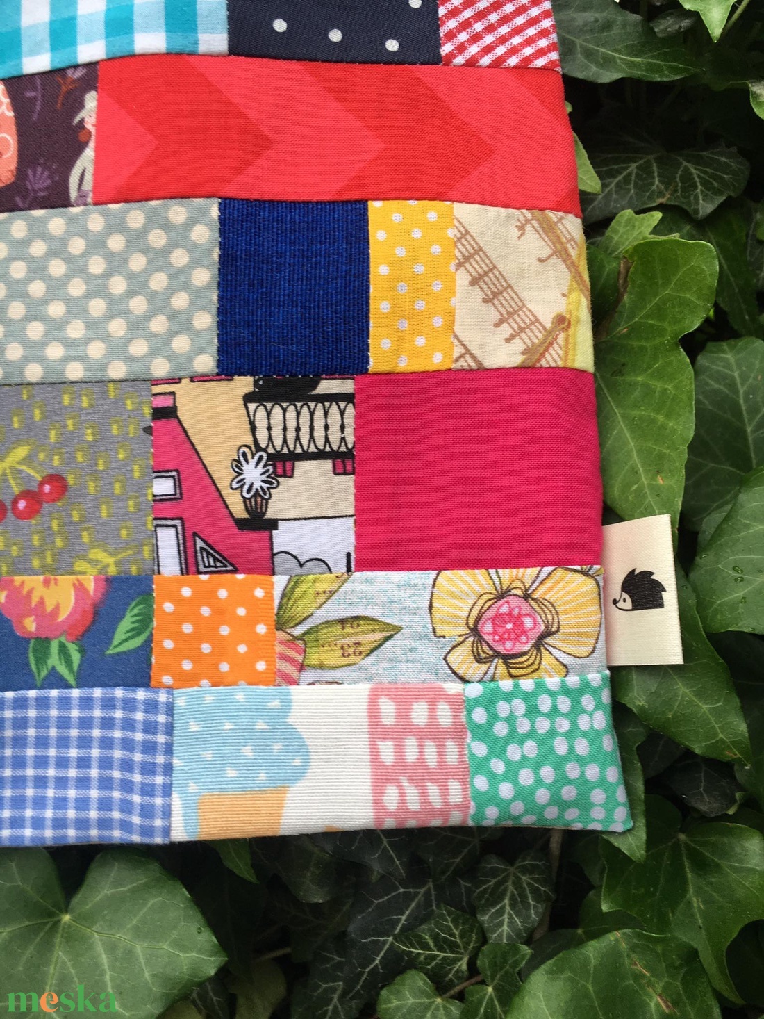 I LOVE COLOURS. Vidám patchwork mini-shopper. - táska & tok - bevásárlás & shopper táska - shopper, textiltáska, szatyor - Meska.hu I LOVE COLOURS. Vidám patchwork mini-shopper. - táska & tok - bevásárlás & shopper táska - shopper, textiltáska, szatyor - Meska.hu