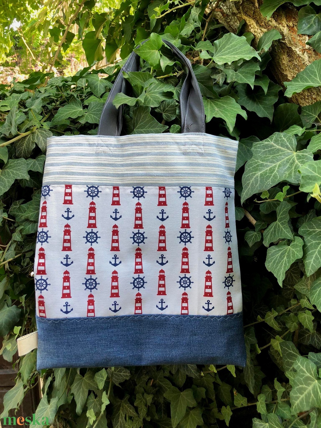 FUSION 89. Zero waste világítótornyos shopper. - táska & tok - bevásárlás & shopper táska - shopper, textiltáska, szatyor - Meska.hu FUSION 89. Zero waste világítótornyos shopper. - táska & tok - bevásárlás & shopper táska - shopper, textiltáska, szatyor - Meska.hu