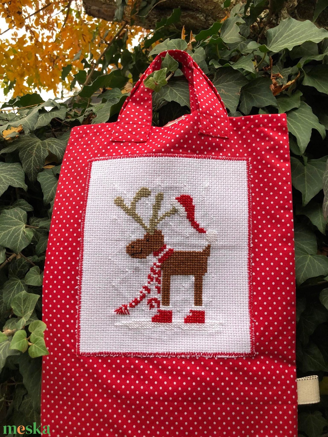 RUDOLF. Mini-shopper. - karácsony - mikulás - mikulás zsák, zokni, csizma - Meska.hu RUDOLF. Mini-shopper. - karácsony - mikulás - mikulás zsák, zokni, csizma - Meska.hu