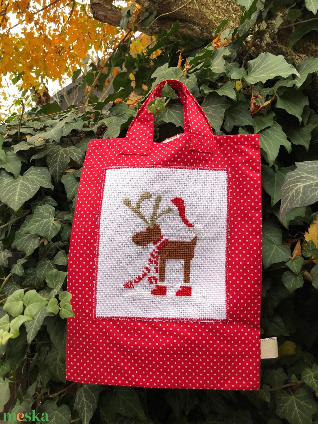 RUDOLF. Mini-shopper. - karácsony - mikulás - mikulás zsák, zokni, csizma - Meska.hu RUDOLF. Mini-shopper. - karácsony - mikulás - mikulás zsák, zokni, csizma - Meska.hu