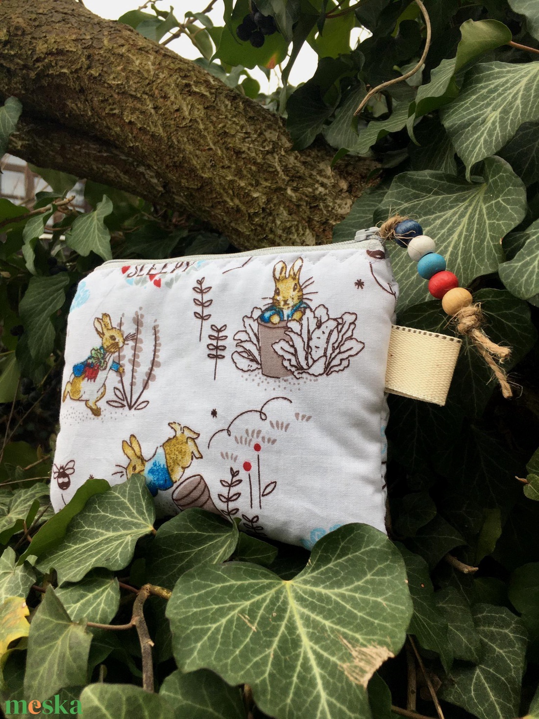 PETER RABBIT/Beatrix Potter meséje alapján. Sminkcucc-tartó. / Tolltartó. / Pénztárca. - táska & tok - neszesszer - Meska.hu