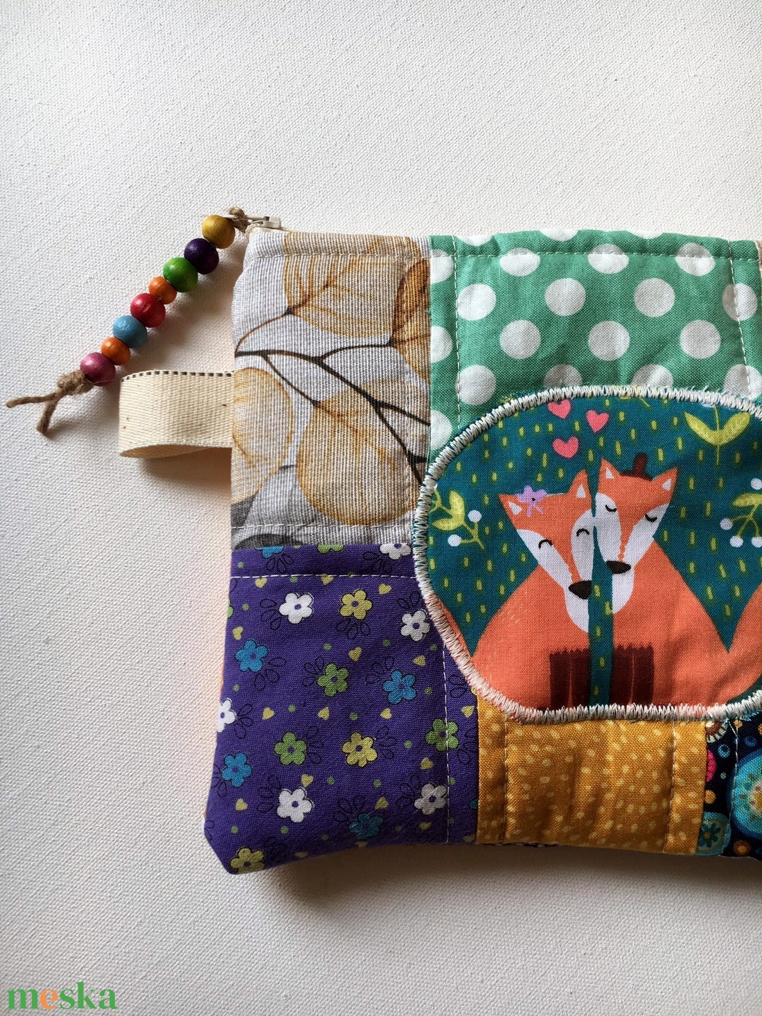 LES RENARDES. Patchwork sminkcucc-tartó/pipere rókapárral - táska & tok - neszesszer - Meska.hu LES RENARDES. Patchwork sminkcucc-tartó/pipere rókapárral - táska & tok - neszesszer - Meska.hu