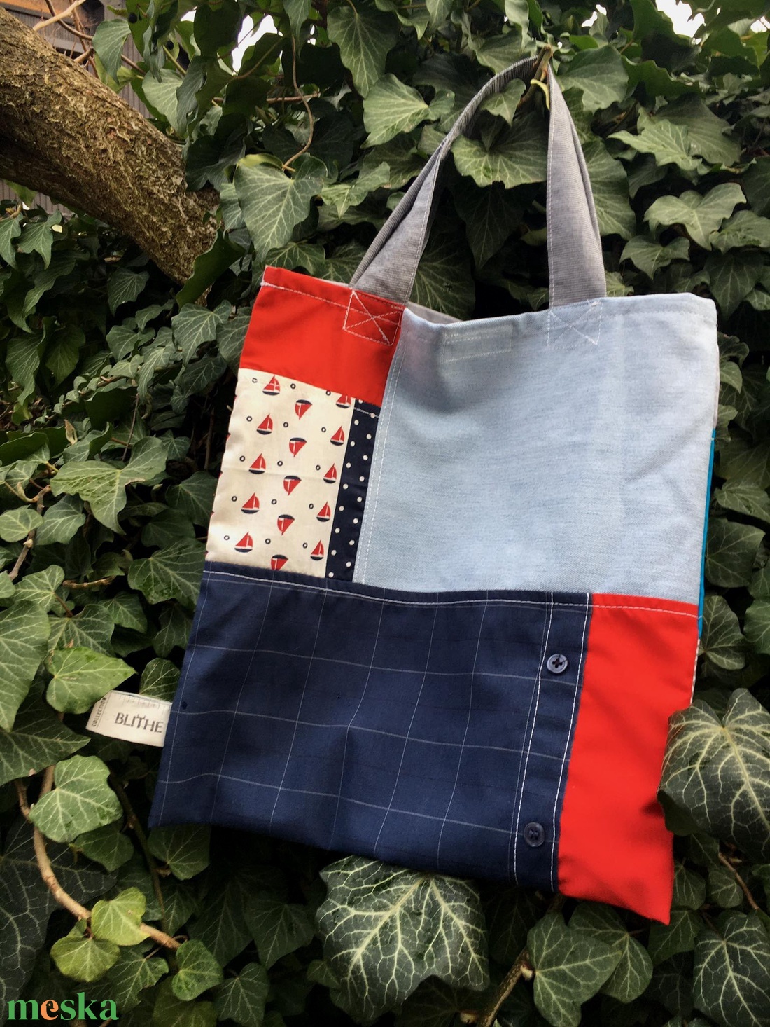FUSION 100. Medúzás/tengerész RECYCLED shopper - táska & tok - bevásárlás & shopper táska - shopper, textiltáska, szatyor - Meska.hu FUSION 100. Medúzás/tengerész RECYCLED shopper - táska & tok - bevásárlás & shopper táska - shopper, textiltáska, szatyor - Meska.hu