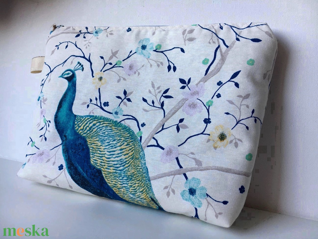 PEACOCK. LAPTOP védőtok vagy oversize neszi :) - táska & tok - laptoptáska, laptop hátizsák - Meska.hu