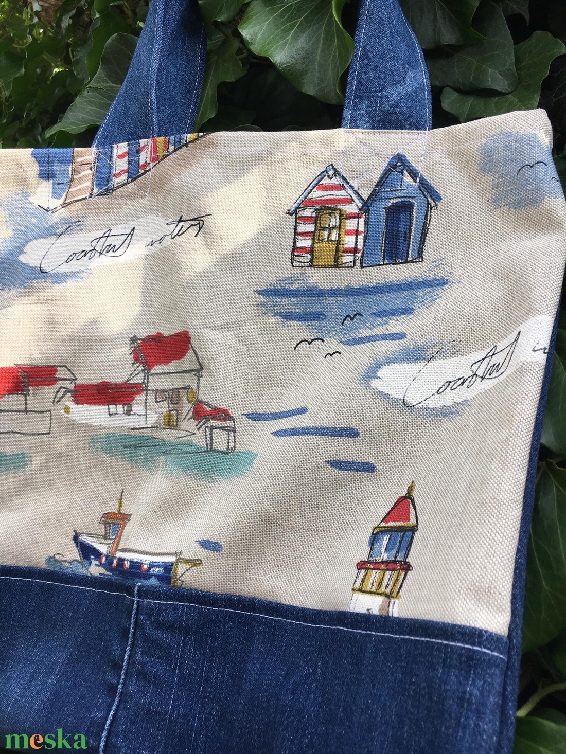 SEASIDE. Shopper. - táska & tok - bevásárlás & shopper táska - shopper, textiltáska, szatyor - Meska.hu SEASIDE. Shopper. - táska & tok - bevásárlás & shopper táska - shopper, textiltáska, szatyor - Meska.hu