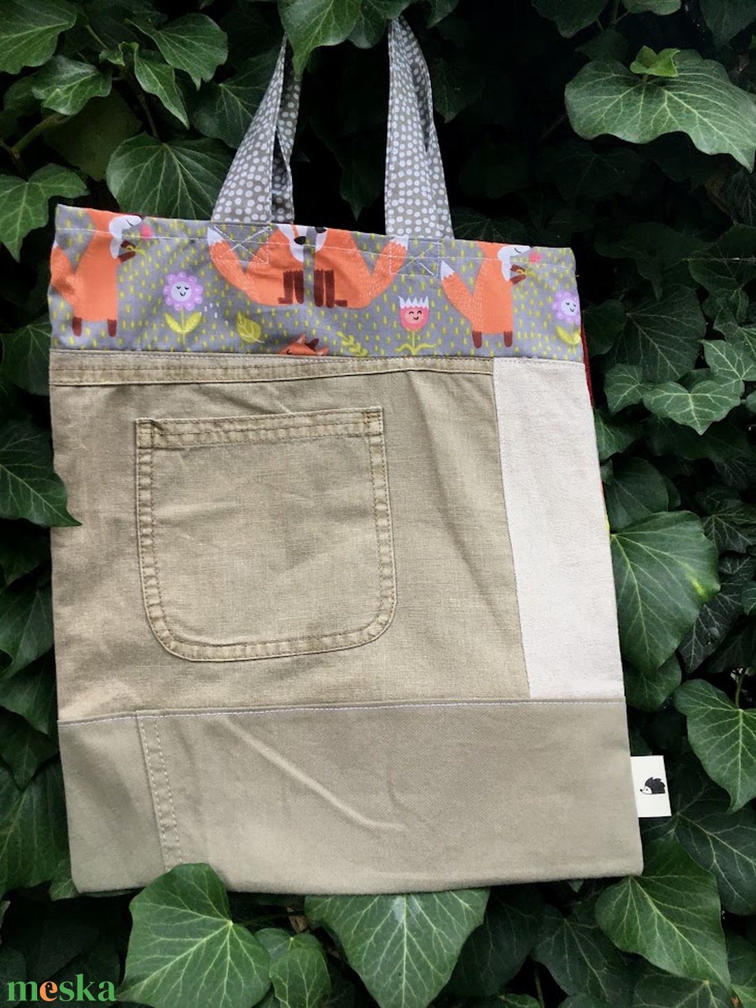 FUSION 105. Rókás recycled shopper. - táska & tok - bevásárlás & shopper táska - shopper, textiltáska, szatyor - Meska.hu FUSION 105. Rókás recycled shopper. - táska & tok - bevásárlás & shopper táska - shopper, textiltáska, szatyor - Meska.hu