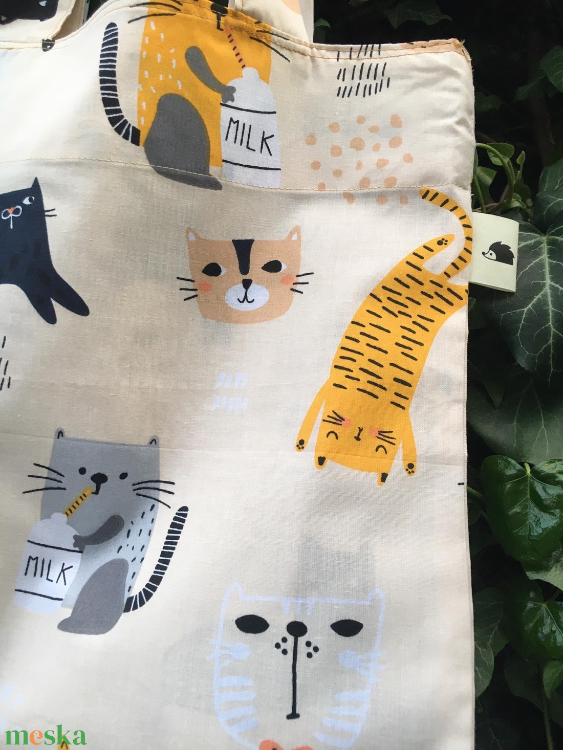 I LOVE CATS. Shopper macskaimádóknak. - táska & tok - bevásárlás & shopper táska - shopper, textiltáska, szatyor - Meska.hu I LOVE CATS. Shopper macskaimádóknak. - táska & tok - bevásárlás & shopper táska - shopper, textiltáska, szatyor - Meska.hu