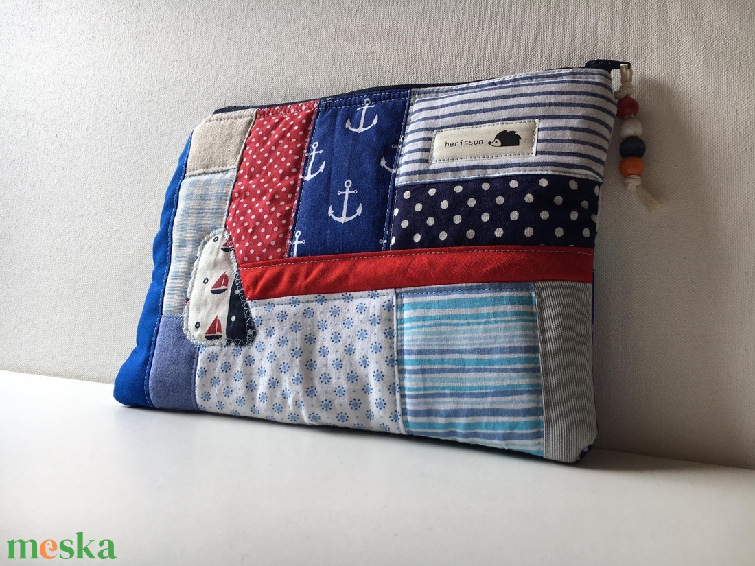 MIXED UP in NAVY. Patchwork neszi. - táska & tok - neszesszer - Meska.hu MIXED UP in NAVY. Patchwork neszi. - táska & tok - neszesszer - Meska.hu