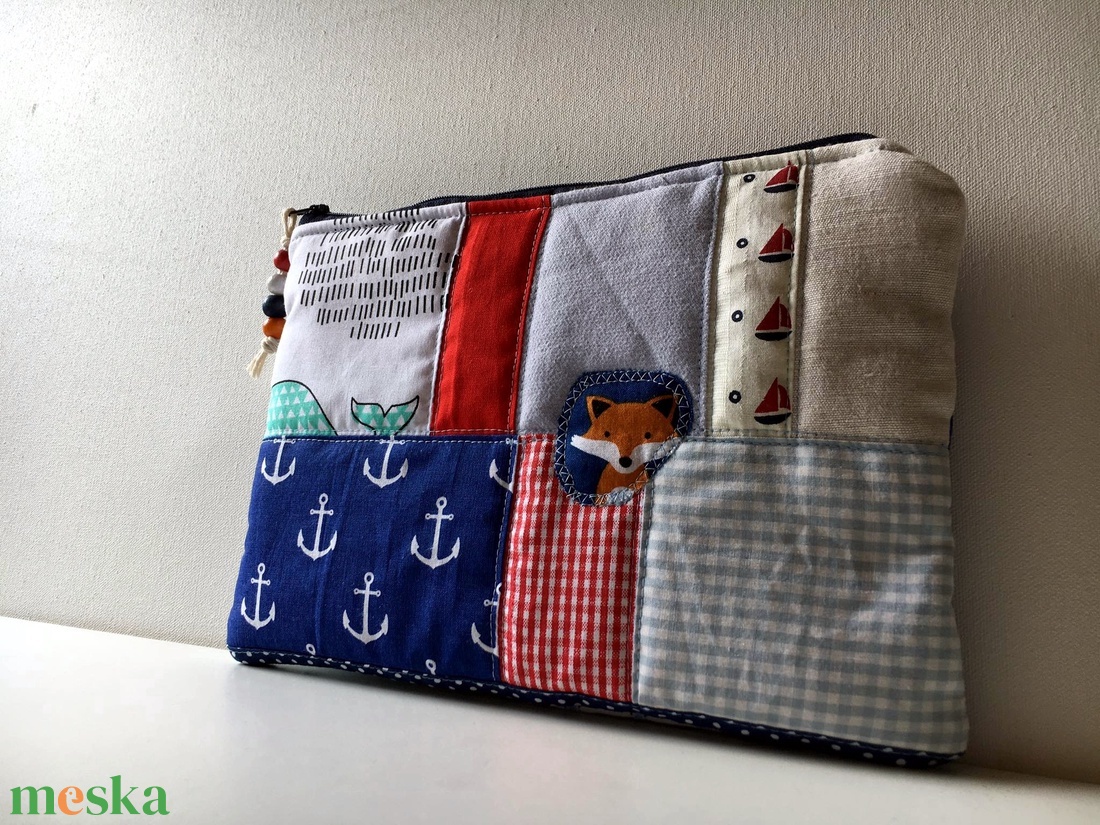 MIXED UP in NAVY. Patchwork neszi. - táska & tok - neszesszer - Meska.hu MIXED UP in NAVY. Patchwork neszi. - táska & tok - neszesszer - Meska.hu