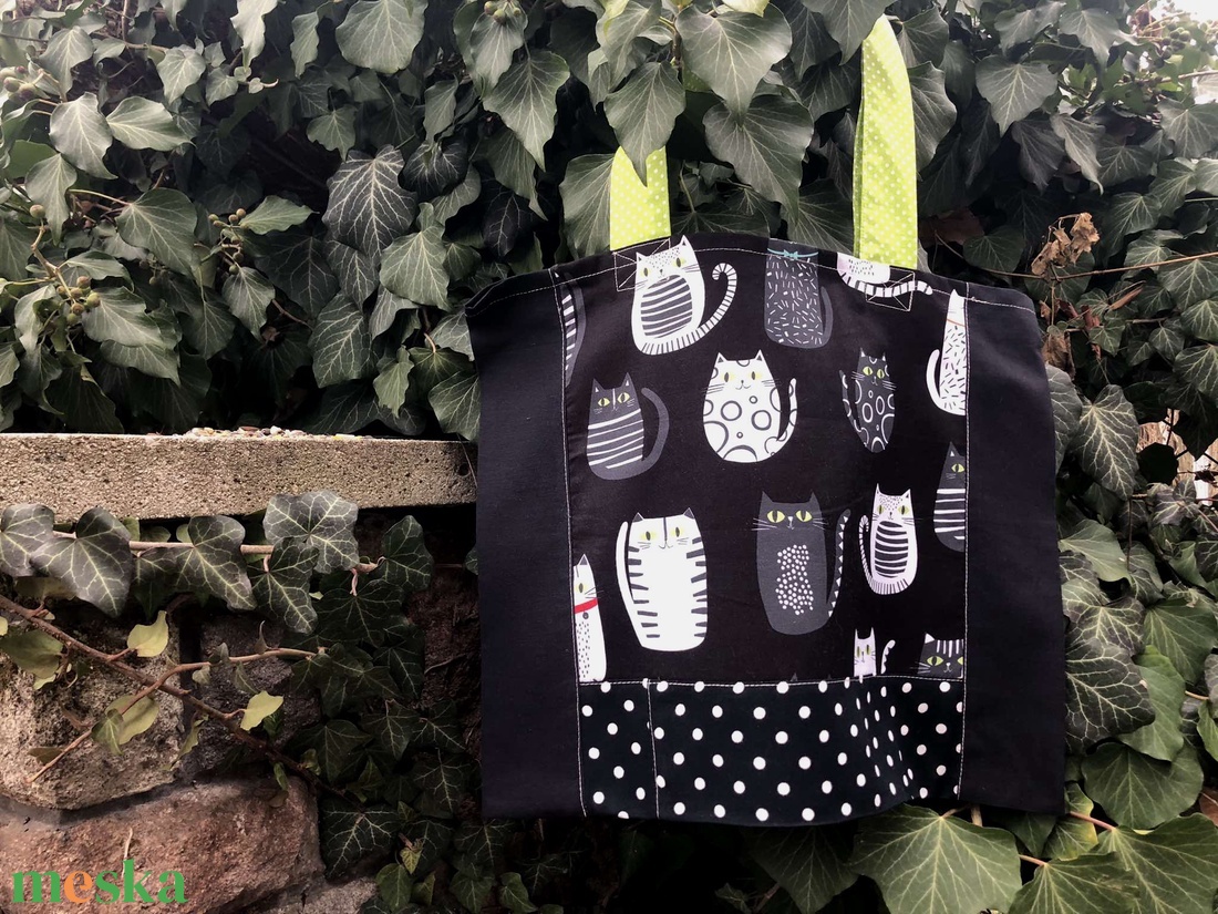 I GATTI.  XL shopper - táska & tok - bevásárlás & shopper táska - shopper, textiltáska, szatyor - Meska.hu