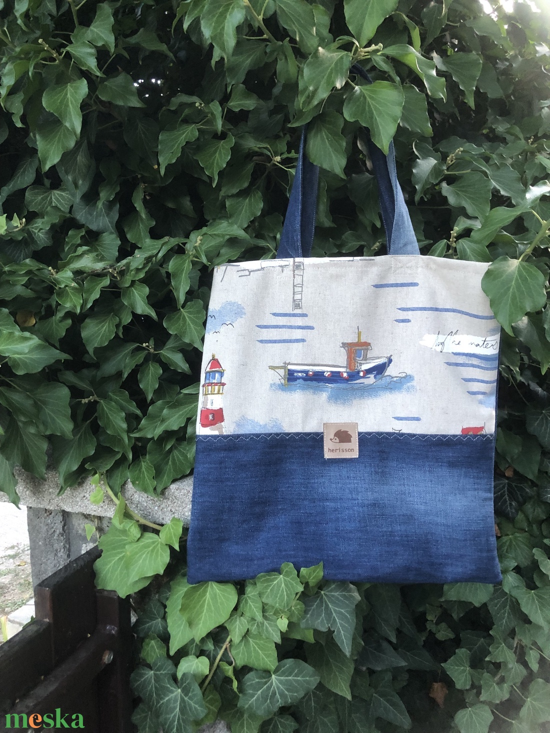 SEASIDE. Shopper. No 2 - táska & tok - bevásárlás & shopper táska - shopper, textiltáska, szatyor - Meska.hu SEASIDE. Shopper. No 2 - táska & tok - bevásárlás & shopper táska - shopper, textiltáska, szatyor - Meska.hu