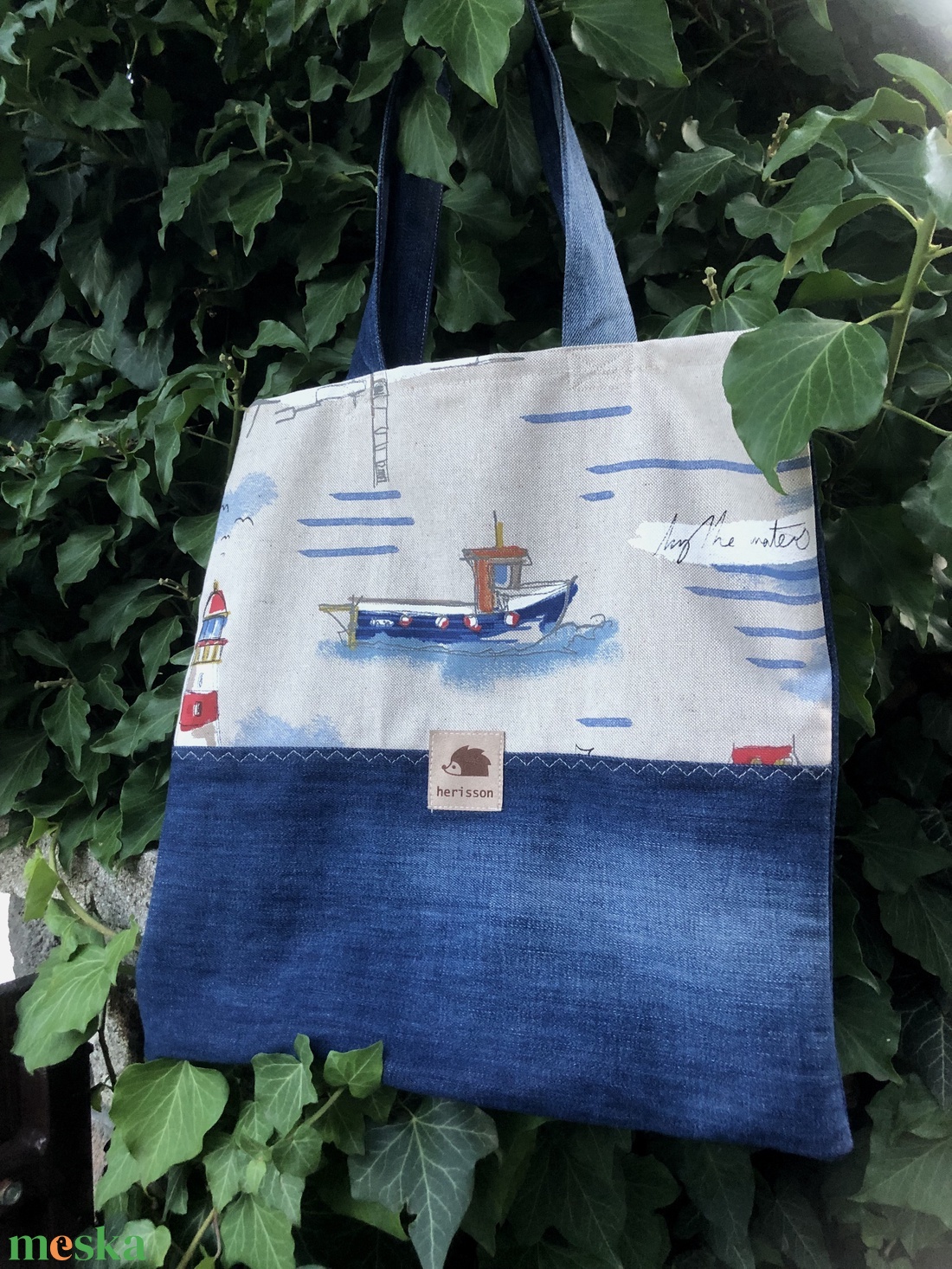 SEASIDE. Shopper. No 2 - táska & tok - bevásárlás & shopper táska - shopper, textiltáska, szatyor - Meska.hu SEASIDE. Shopper. No 2 - táska & tok - bevásárlás & shopper táska - shopper, textiltáska, szatyor - Meska.hu