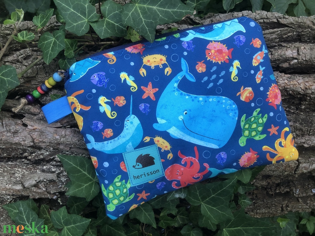 The blue whale. Neszi.  - táska & tok - neszesszer - Meska.hu