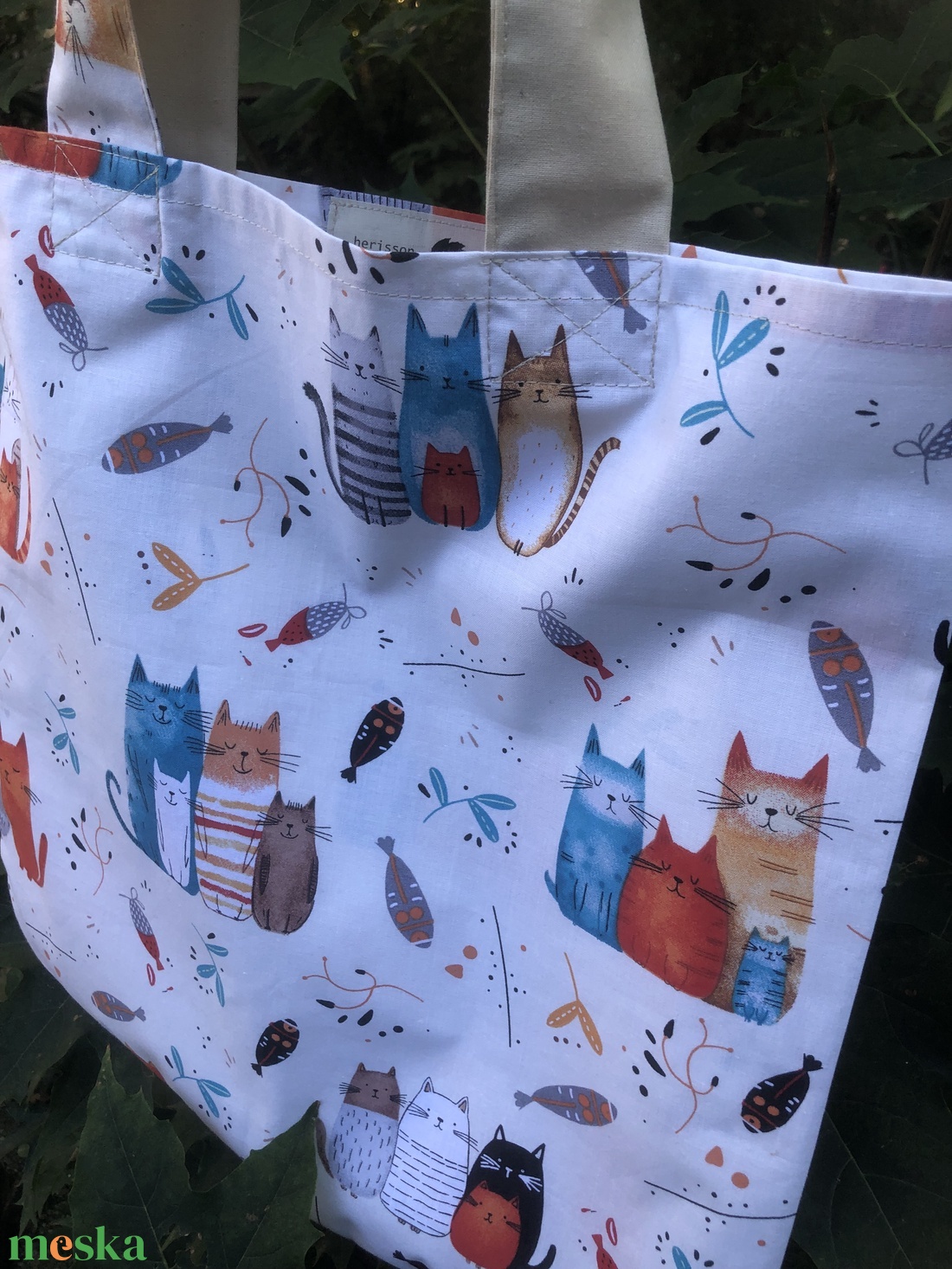 I LOVE CATS. Shopper macska imádóknak. - táska & tok - bevásárlás & shopper táska - shopper, textiltáska, szatyor - Meska.hu