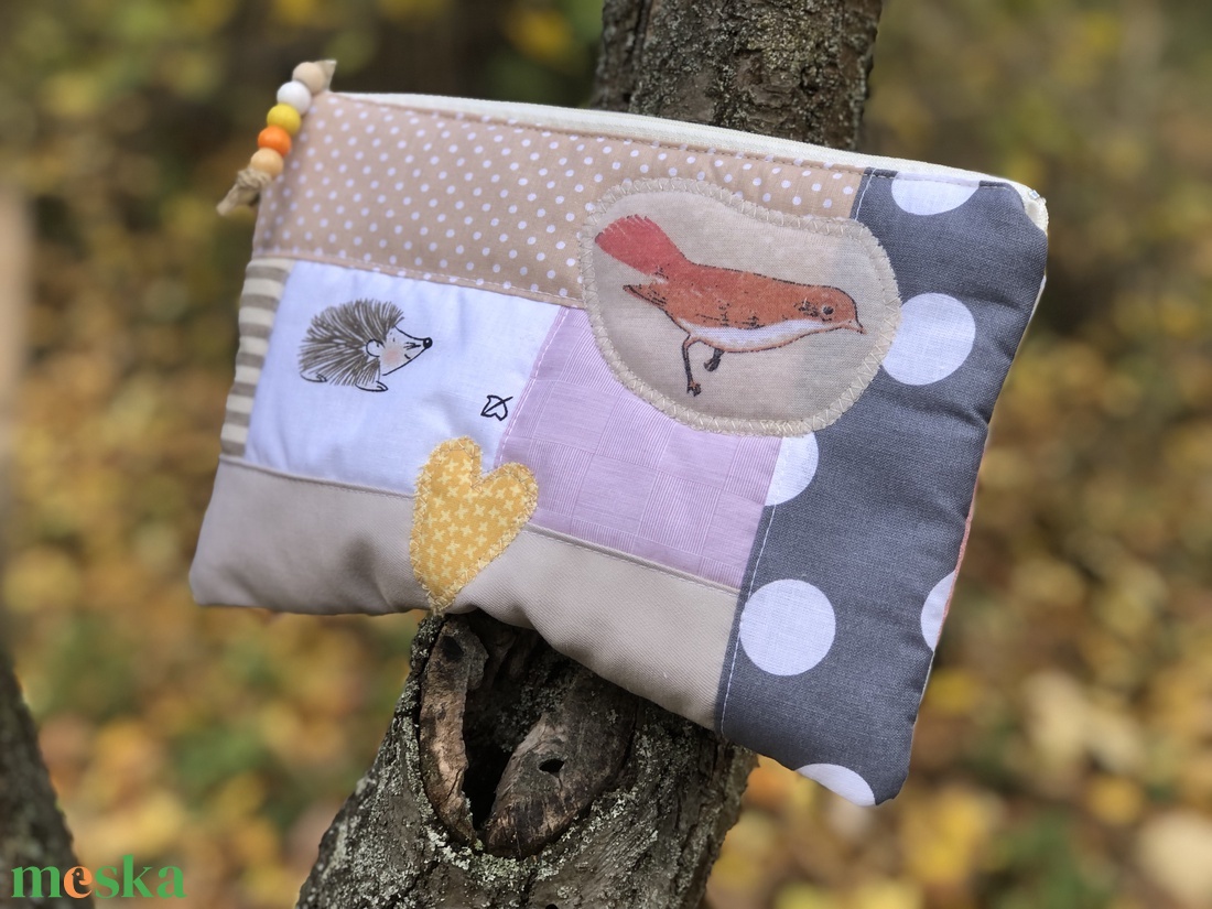 The Red Birdie. Patchwork kétoldalas sminkcucc-tartó/pipere - táska & tok - neszesszer - Meska.hu The Red Birdie. Patchwork kétoldalas sminkcucc-tartó/pipere - táska & tok - neszesszer - Meska.hu