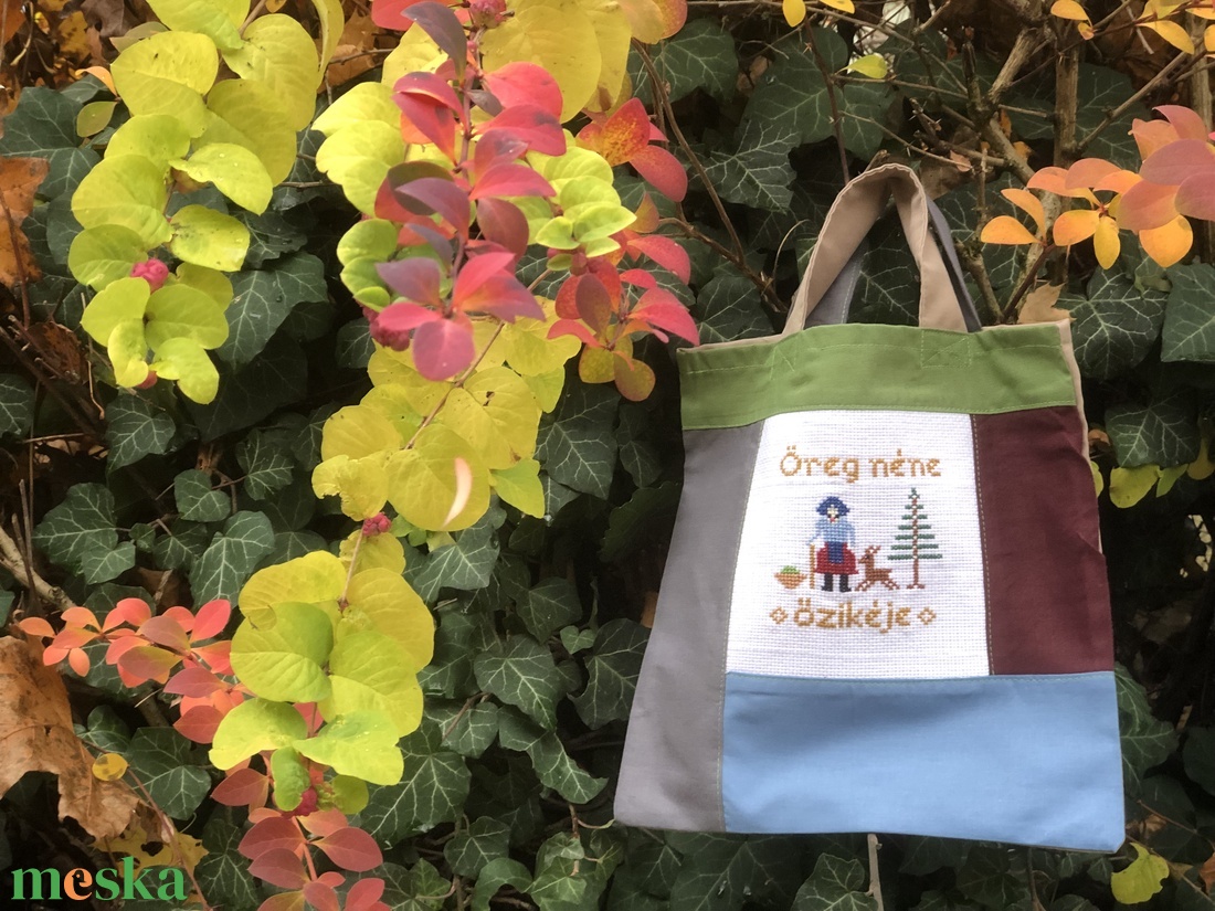 ÖREG NÉNE ŐZIKÉJE. ----> Mini-shopper ovisoknak és az apró kincseiknek  - táska & tok - bevásárlás & shopper táska - shopper, textiltáska, szatyor - Meska.hu