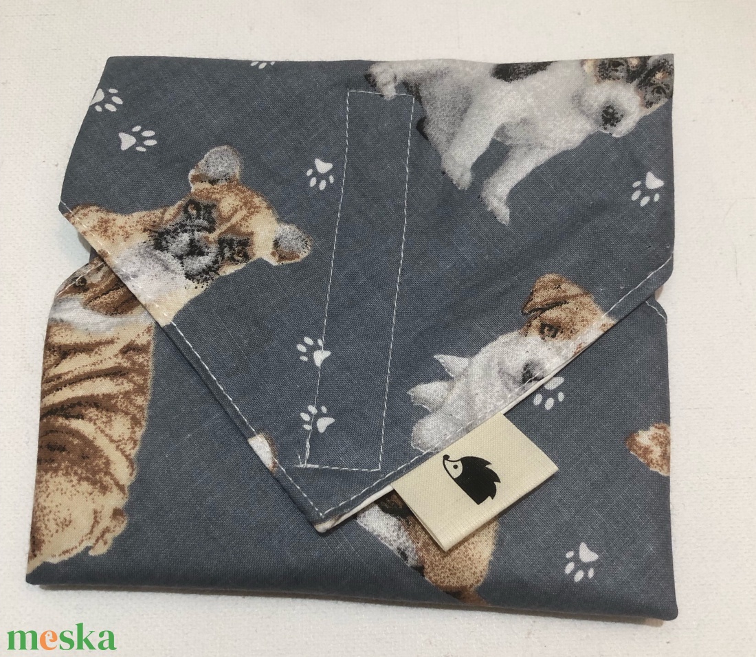 d o g s.  Környezetbarát tépőzáras szendvics-csomagoló. - táska & tok - uzsonna- & ebéd tartó - szendvics csomagoló - Meska.hu