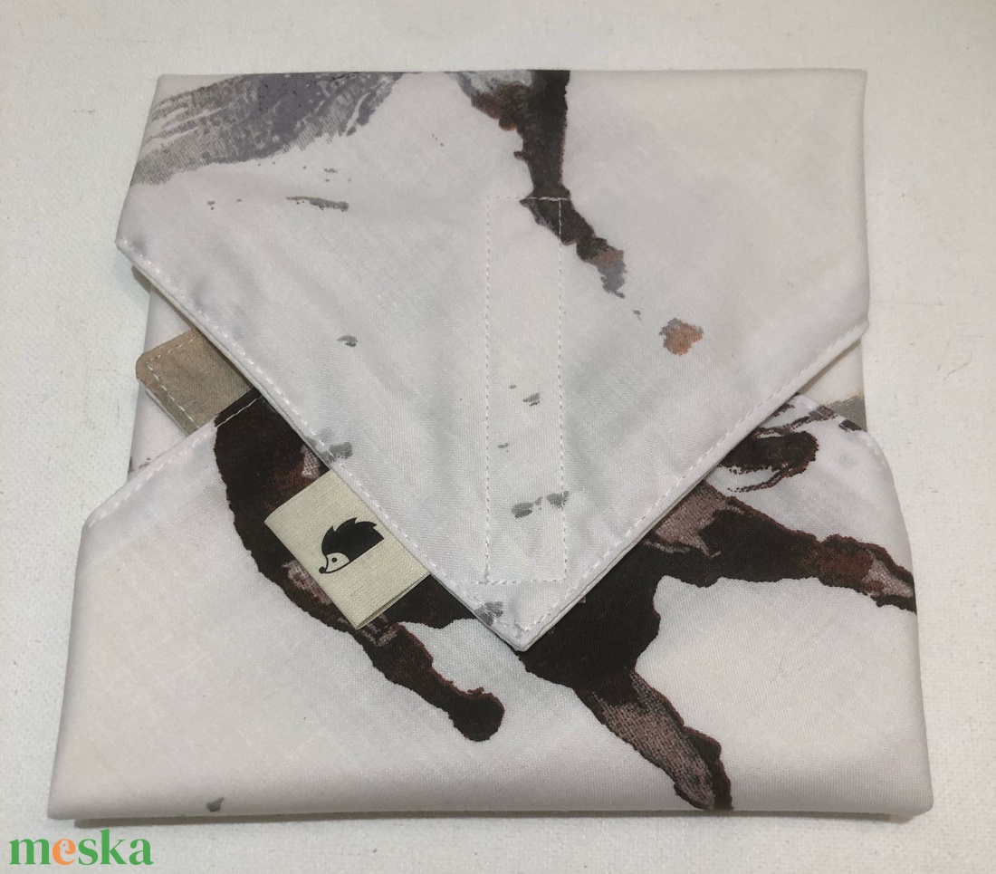 h o r s e s.  Környezetbarát tépőzáras szendvics-csomagoló. - táska & tok - uzsonna- & ebéd tartó - szendvics csomagoló - Meska.hu