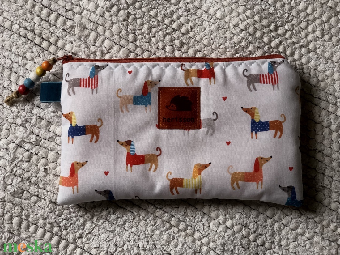  I LOVE DATSCHUNDS. Tacsis neszi - otthon & életmód - papír, írószer - tolltartó & ceruzatekercs - Meska.hu