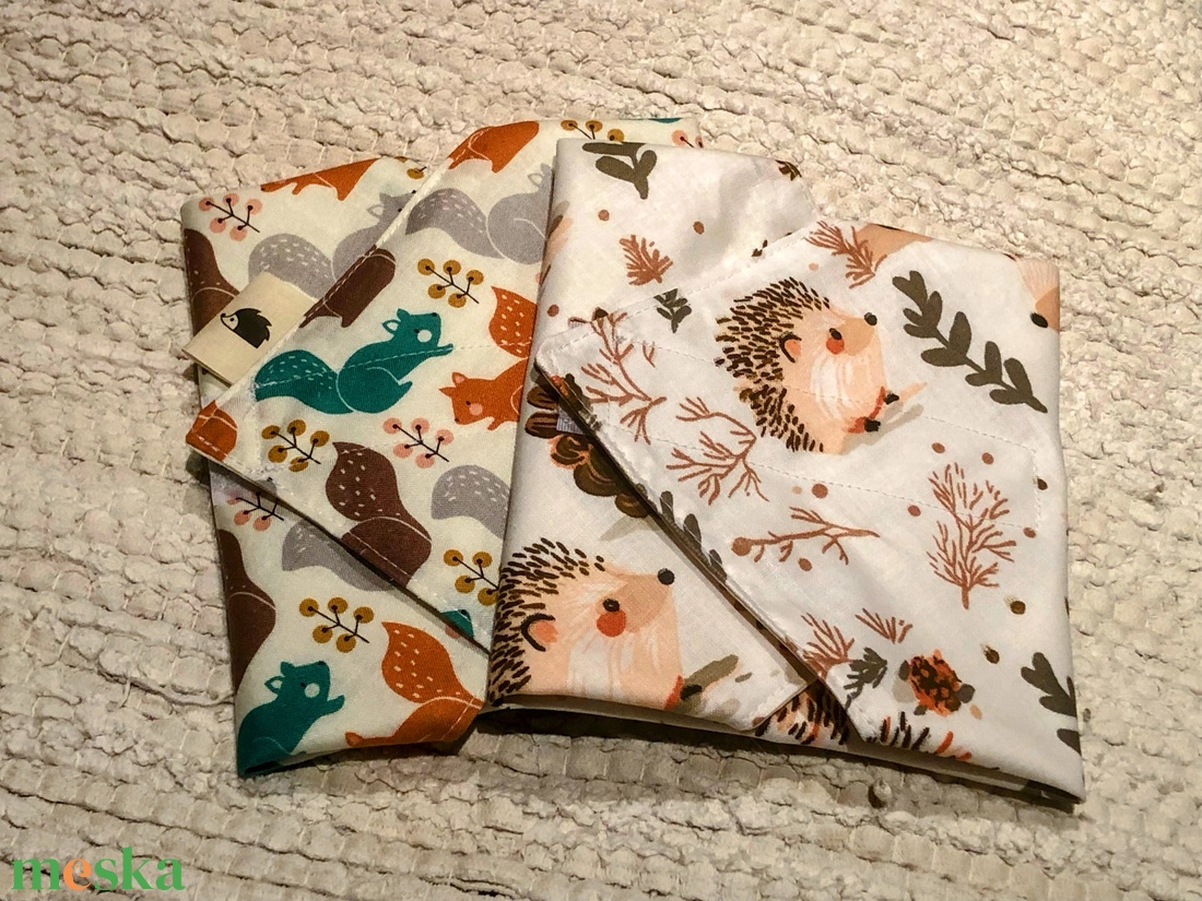 woodland. környezetbarát tépőzáras szendvics-csomagolók - táska & tok - uzsonna- & ebéd tartó - szendvics csomagoló - Meska.hu