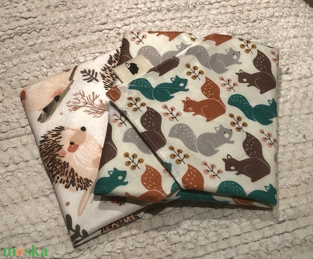 woodland. környezetbarát tépőzáras szendvics-csomagolók - táska & tok - uzsonna- & ebéd tartó - szendvics csomagoló - Meska.hu