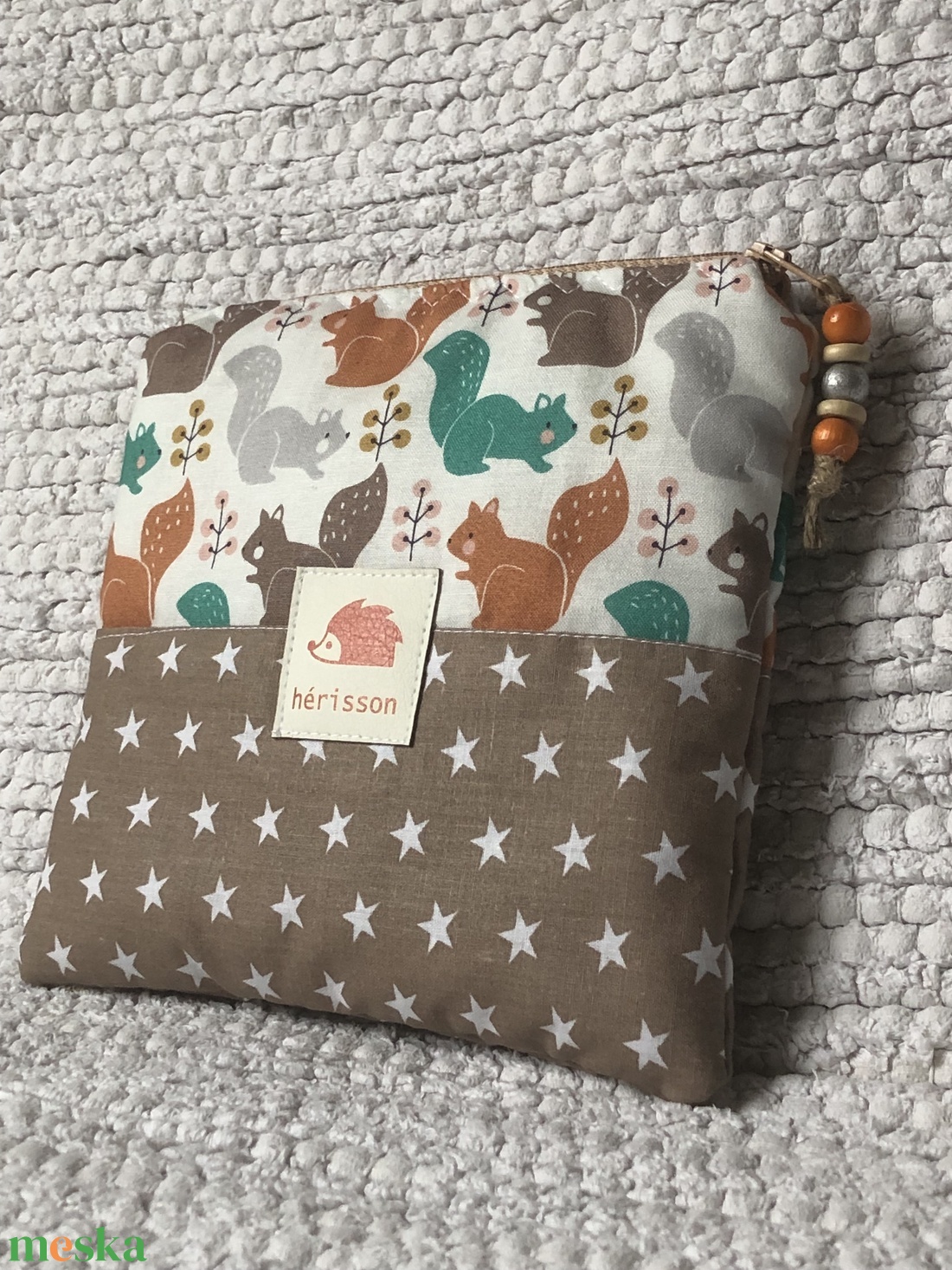 Mókusos sminkcucc-tartó vagy kindle/e-olvasó védőtok - táska & tok - ebook & tablet tok - Meska.hu