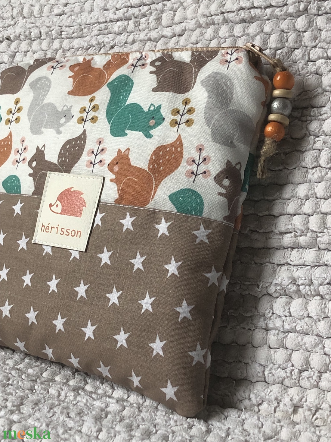 Mókusos sminkcucc-tartó vagy kindle/e-olvasó védőtok - táska & tok - ebook & tablet tok - Meska.hu