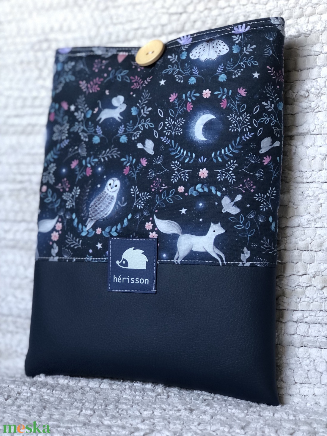 n i g h t f a l l. No. 3. Könyvszütyő/könyvtasak/védőtok könyveknek, e-booknak, tabletnek  - táska & tok - ebook & tablet tok - Meska.hu