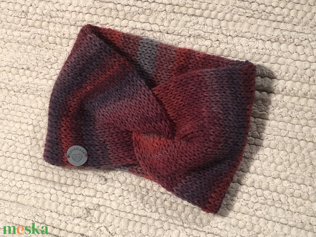 T r o m s �. Kézzel kötött puha, meleg fülvédő - ruha & divat - sál, sapka, kendő - fejpánt - Meska.hu