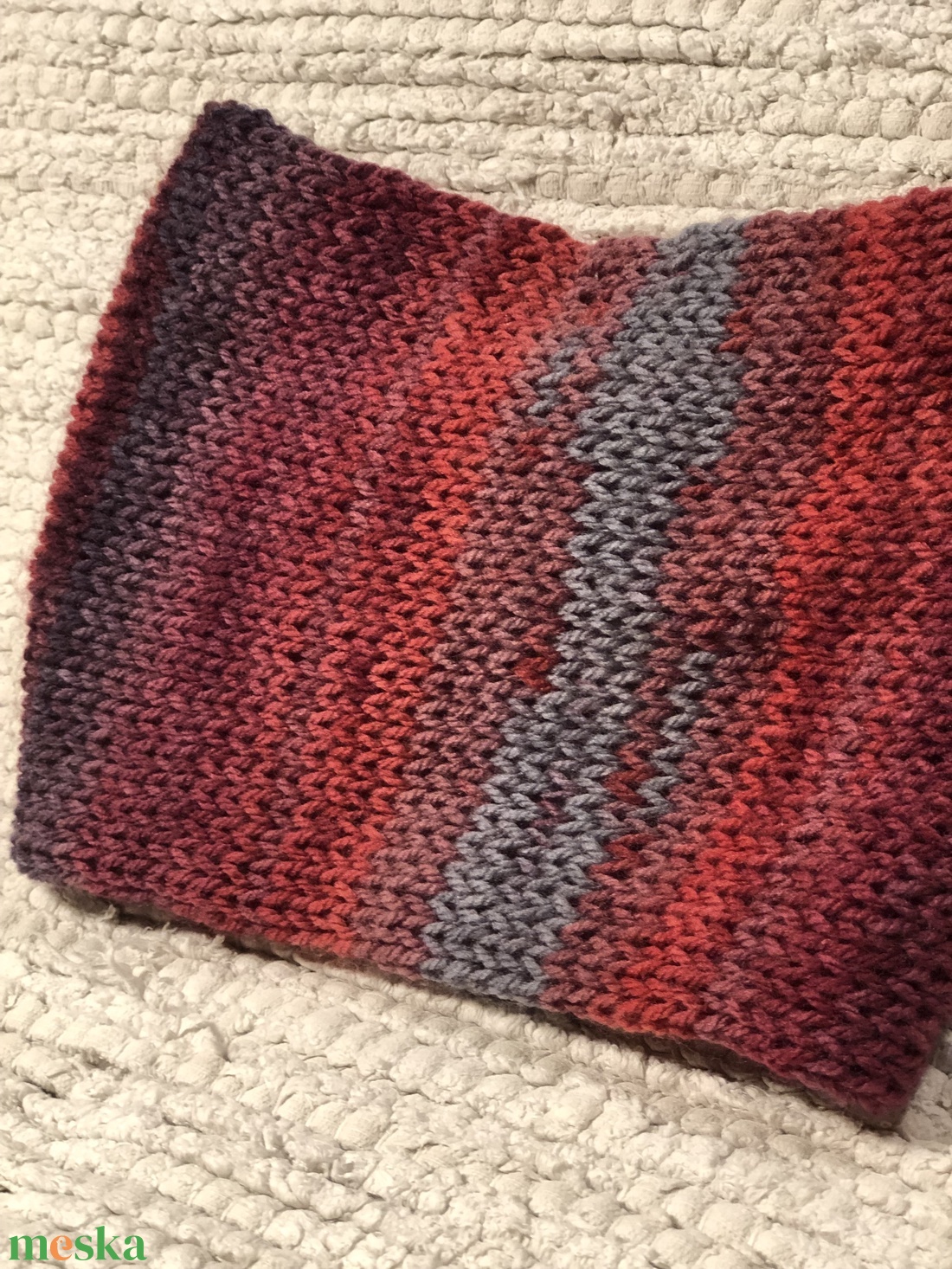 T r o m s �. Kézzel kötött puha, meleg fülvédő - ruha & divat - sál, sapka, kendő - fejpánt - Meska.hu