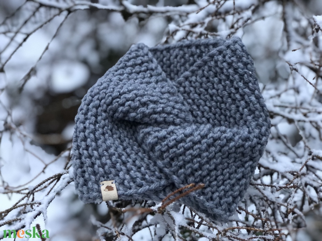  b on j o u r. Kézzel kötött puha, meleg fülvédő - ruha & divat - sál, sapka, kendő - fejpánt - Meska.hu