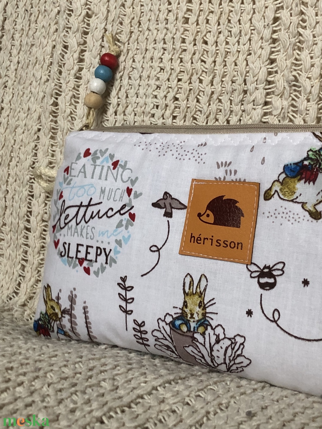 Peter Rabbit. Nyúl Péteres sminkcucc-tartó vagy tolltartó - táska & tok - neszesszer - Meska.hu