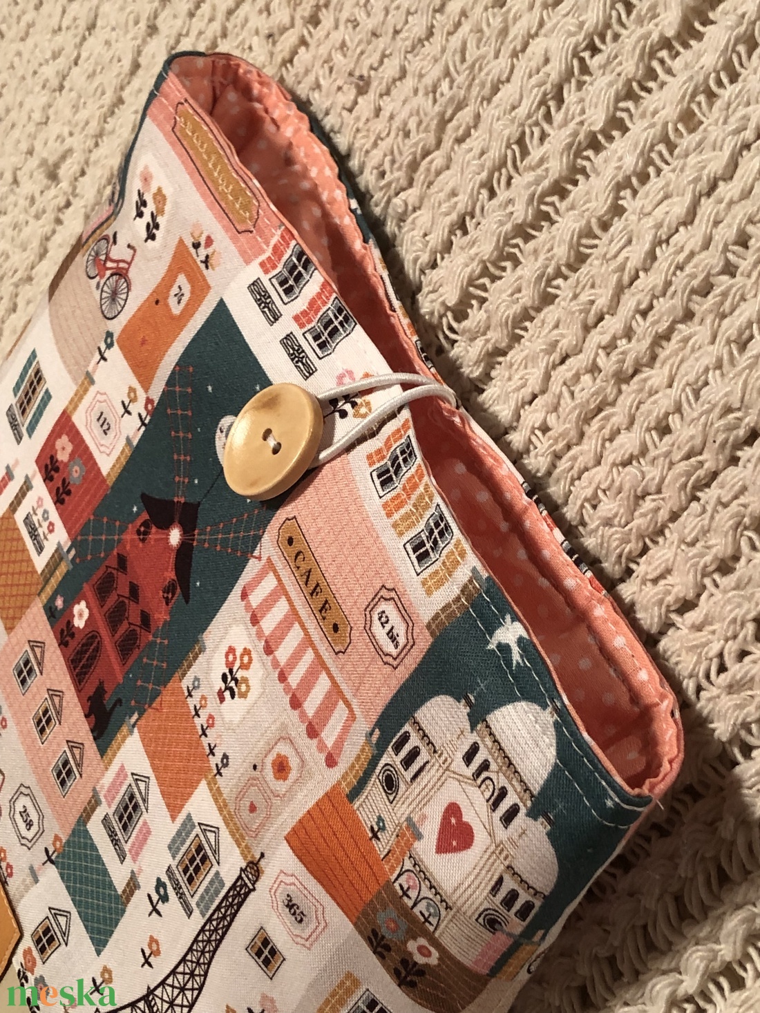 P Á R I Z S. Könyv/tablet védő tok/könyvtasak/könyvölelő (akár e-booknak is) - táska & tok - ebook & tablet tok - Meska.hu