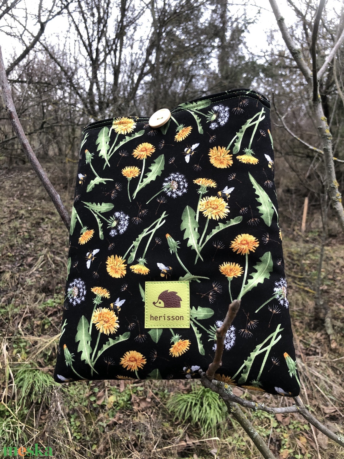 d a n d e l i o n s. Pitypangos könyv/tablet védő tok/könyvtasak/könyvölelő (akár e-booknak is) - táska & tok - ebook & tablet tok - Meska.hu