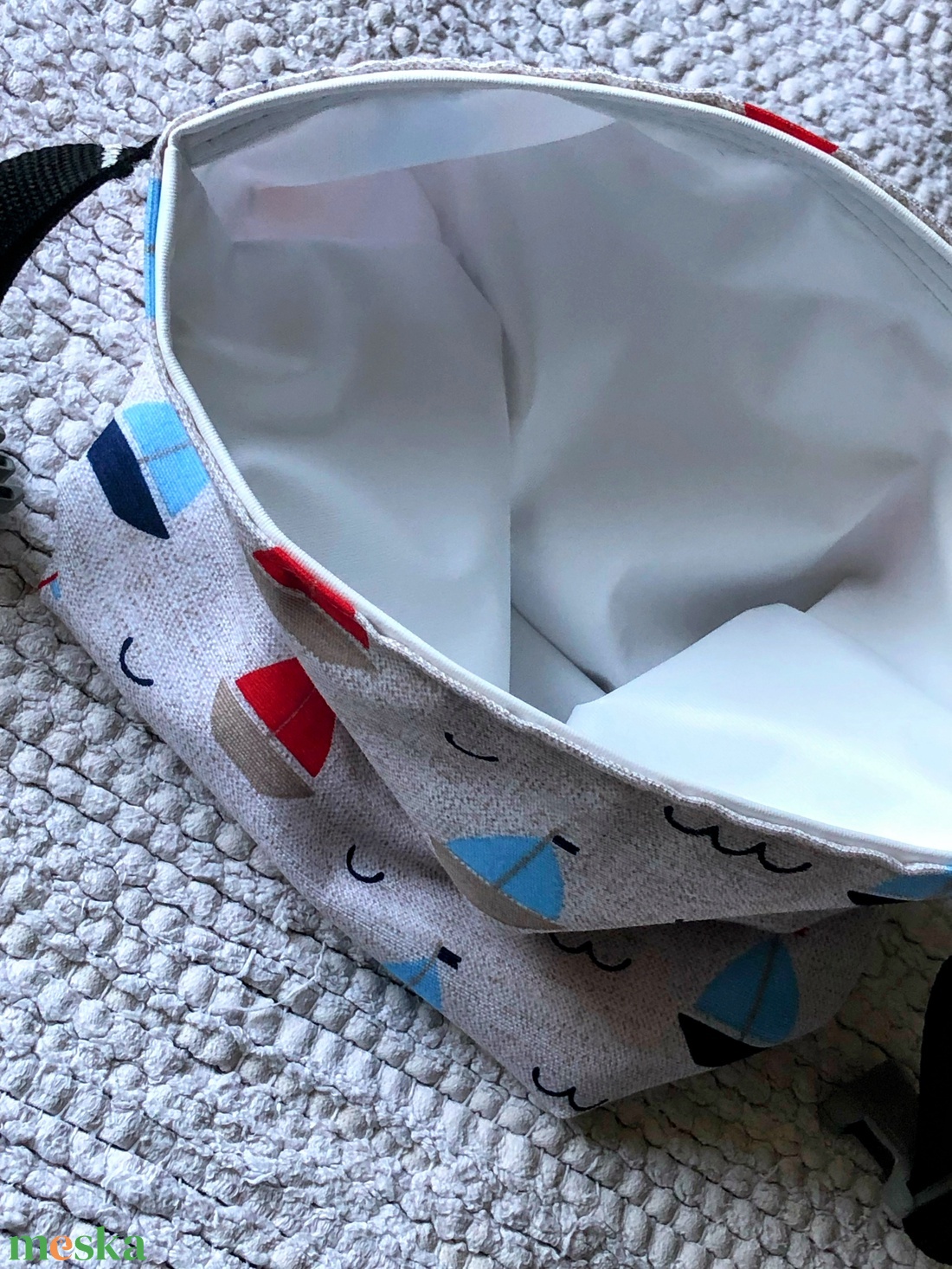 s a i l i n g _ lunchbag - táska & tok - uzsonna- & ebéd tartó - szendvics csomagoló - Meska.hu