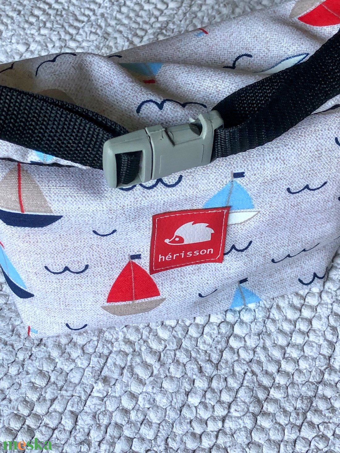 s a i l i n g _ lunchbag - táska & tok - uzsonna- & ebéd tartó - szendvics csomagoló - Meska.hu