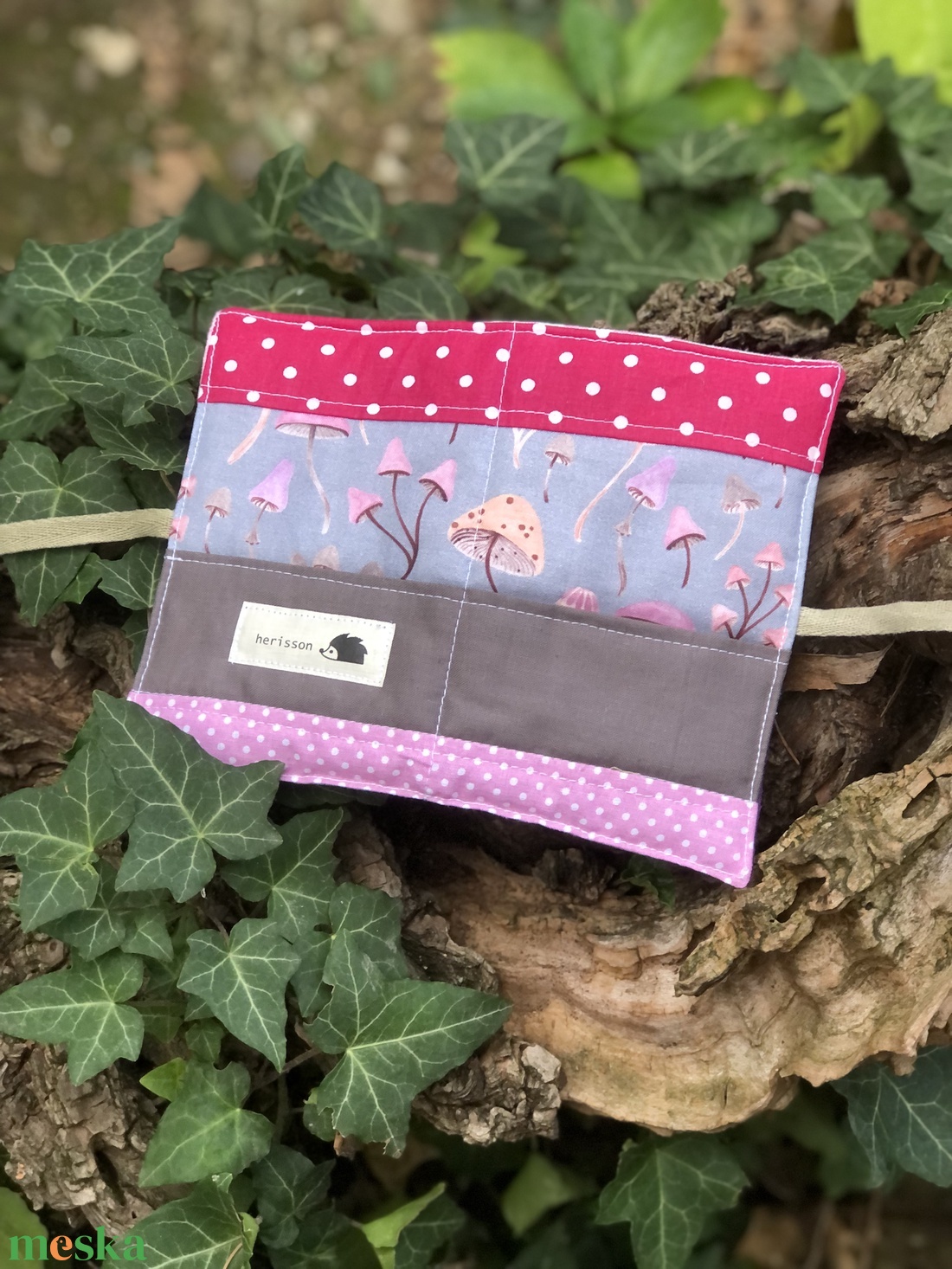 G o m b á k _ patchwork utazó teafiltertartó - otthon & életmód - konyhafelszerelés, tálalás - konyhai tárolás - tea & kávé tárolás - Meska.hu