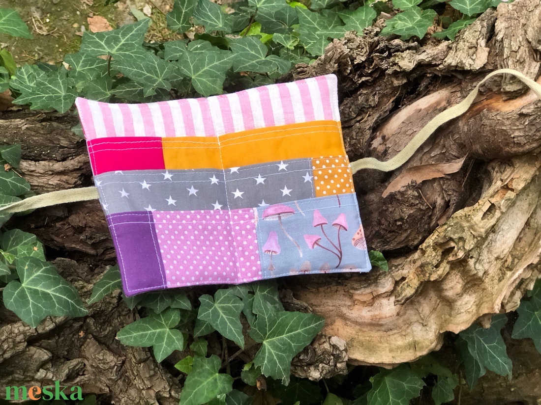 G o m b á k _ patchwork utazó teafiltertartó - otthon & életmód - konyhafelszerelés, tálalás - konyhai tárolás - tea & kávé tárolás - Meska.hu