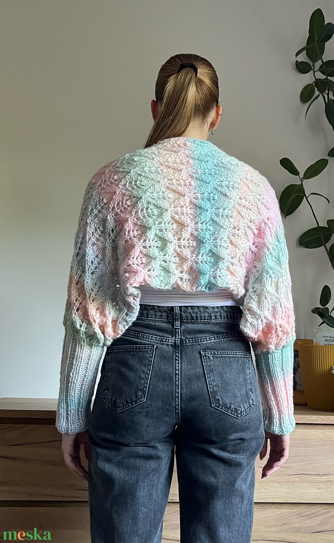 Candy sugar shrug _ Kézzel kötött puha és meleg bolero - ruha & divat - női ruha - bolero - Meska.hu