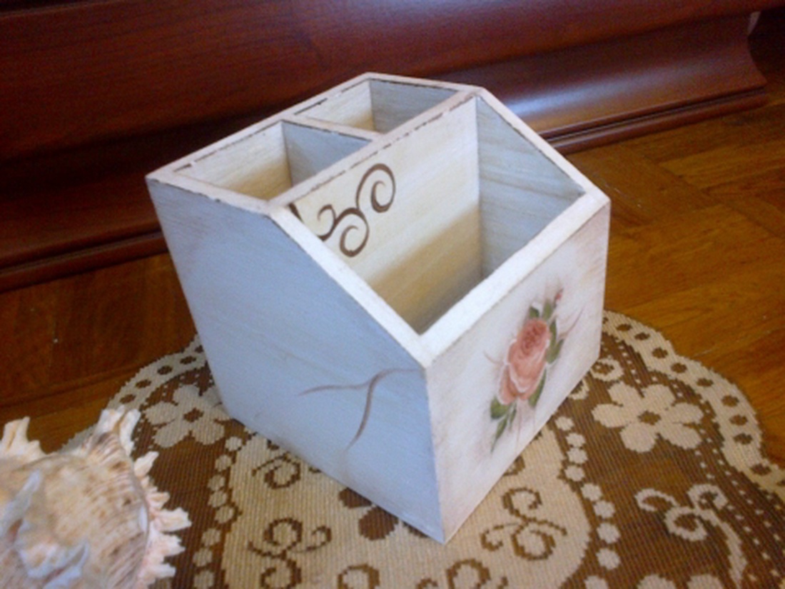 Fa ceruzatartó vagy fakanáltartó -  - Meska.hu