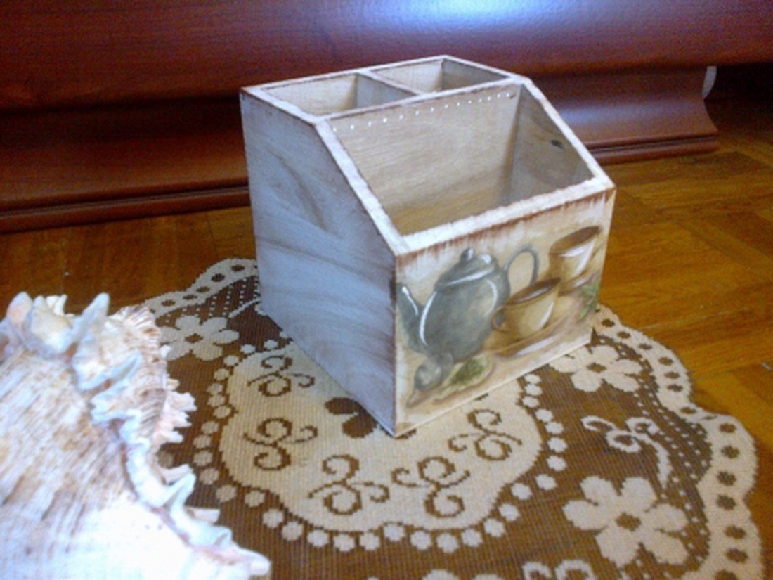 Fa ceruzatartó vagy fakanáltartó -  - Meska.hu