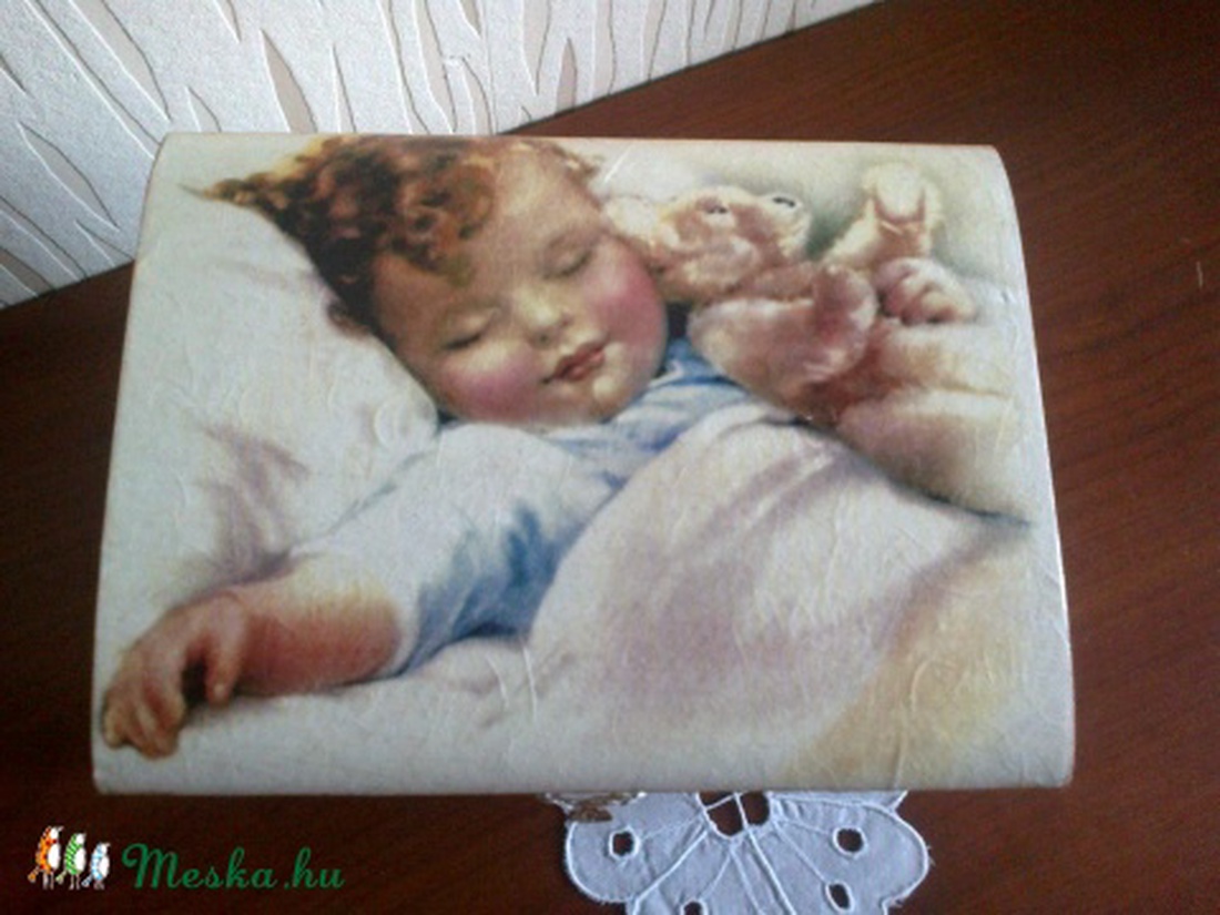 Keresztelő ajándék doboz (Névreszóló) -  - Meska.hu