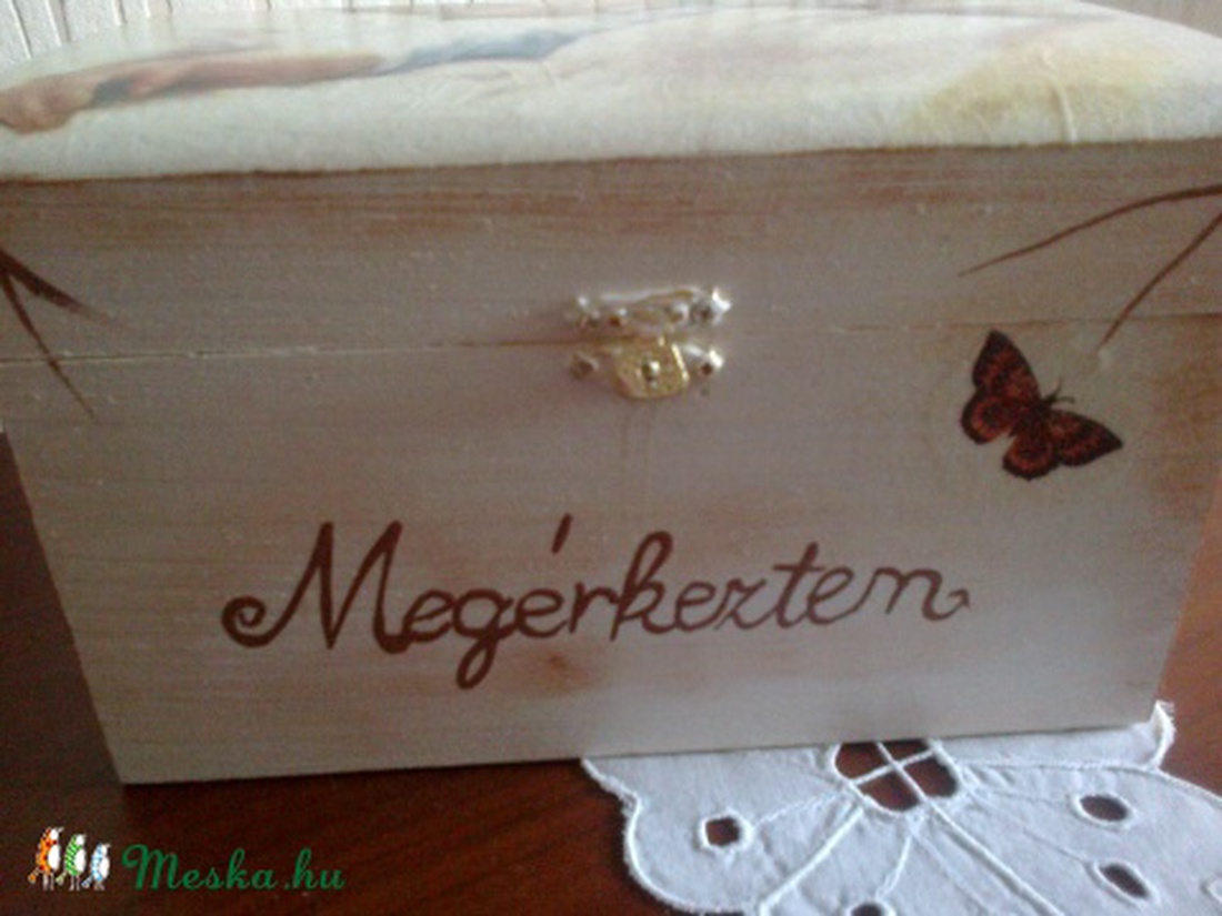 Keresztelő ajándék doboz (Névreszóló) -  - Meska.hu