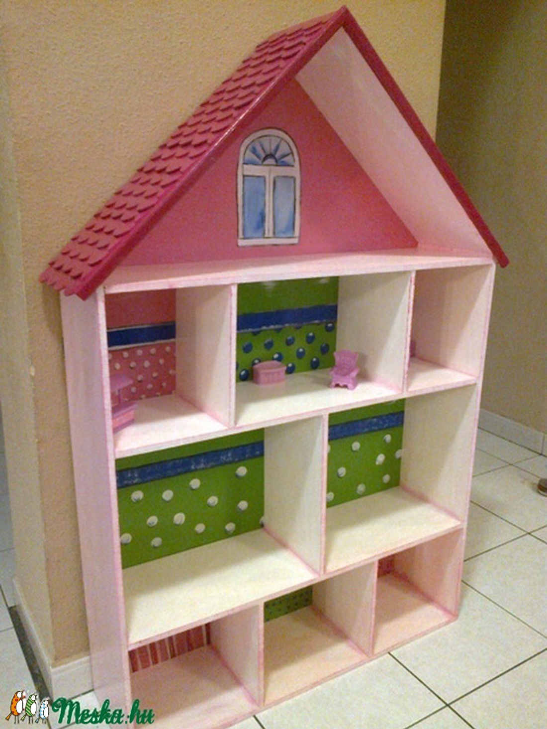 Babaház és polc 100%  kézzel készült  ÓRIÁS -  - Meska.hu